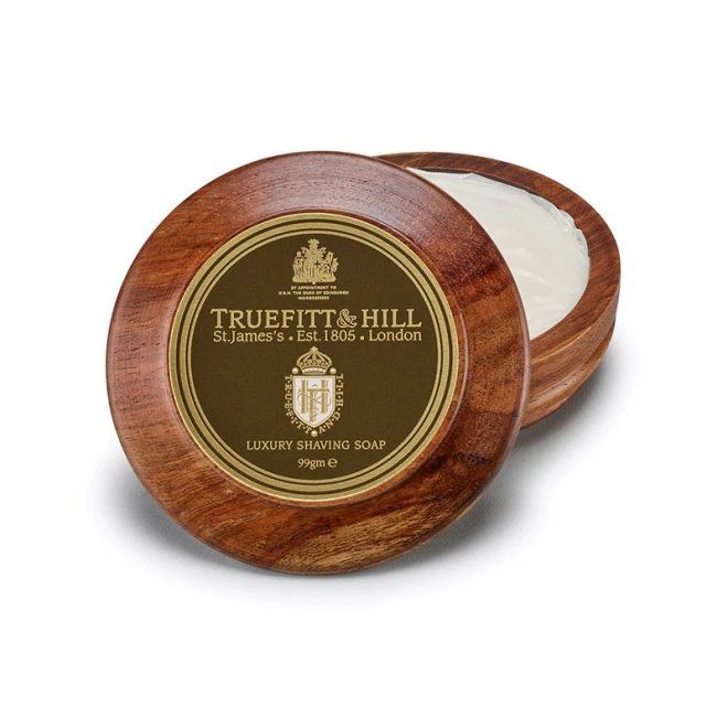 Мило Для Гоління Truefitt & Hill Luxury Shaving Soap В Дерев'яній Чаші 99 Г