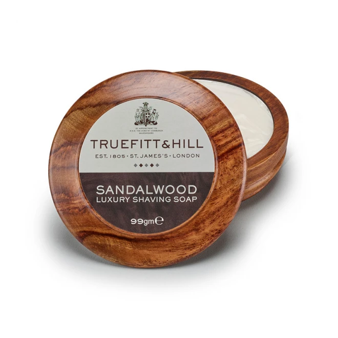 Мило Для Гоління Truefitt & Hill Sandalwood Luxury Shaving Soap В Дерев'яній Чаші 99 г