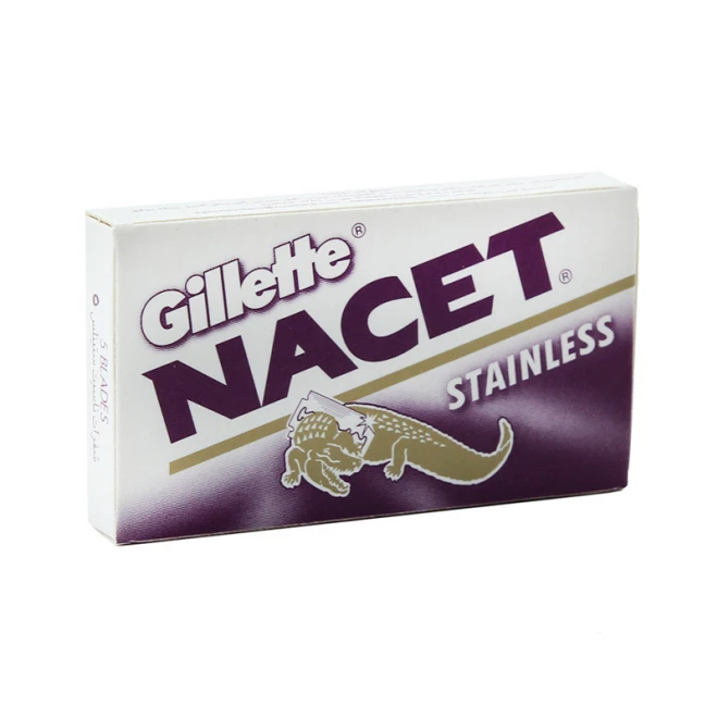Леза Gillette Nacet DE Razor Blades 5 шт