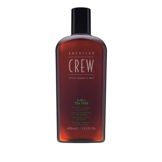 Шампунь (3 в 1) American Crew Shampoo, Conditioner and Body Wash Tea Tree 450 мл