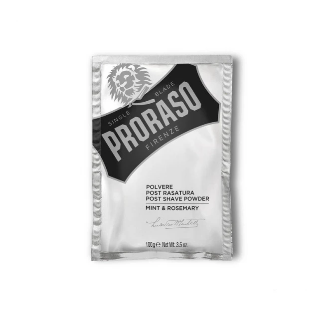 Пудра после бритья Proraso Powder aftershave мята и розмарин 100 г