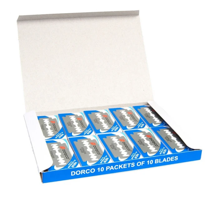 Леза Dorco St-300 Platinum HI-Stainless Razor Blades 100 шт