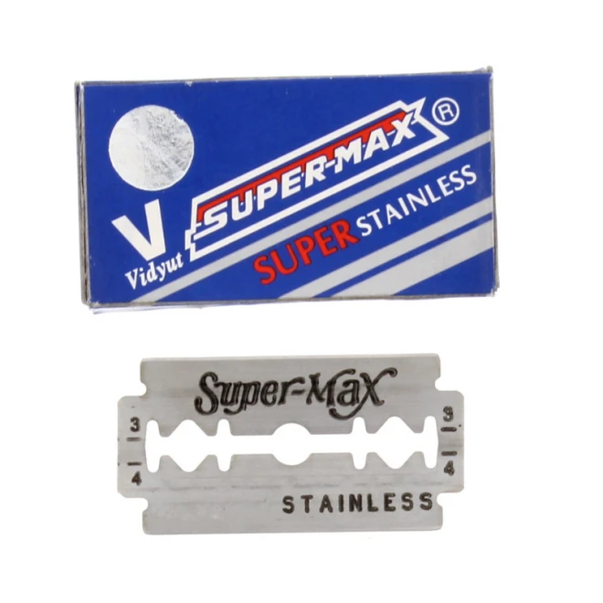 Леза Super-Max Super Stainless DE Razor Blades 10 шт