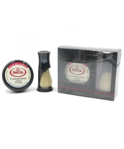 Набір для гоління Omega 59.81818 (Крем для гоління та помазок з підставкою)