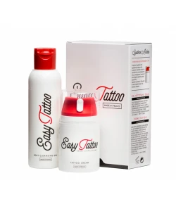 Комплект по догляду за татуюванням Easy Tattoo 50 мл крему + 125 мл гелю