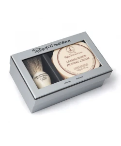 Подарунковий набір для гоління Taylor of Old Bond Street Brush and Sandalwood Shaving Cream 150 гр