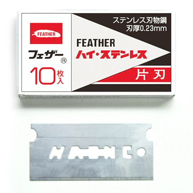 Леза односторонні Feather FHS-10 Single Edge Blades