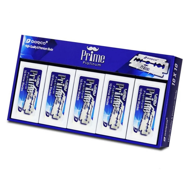 Леза Dorco Prime Platinum DE Razor Blades 100 шт