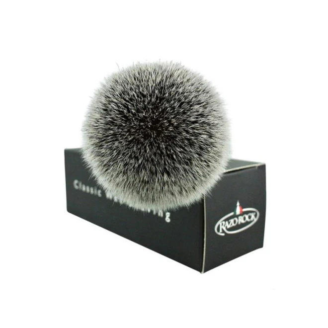 Помазок для гоління RazoRock Chrome Silvertip Plissoft Synthetic Shaving Brush