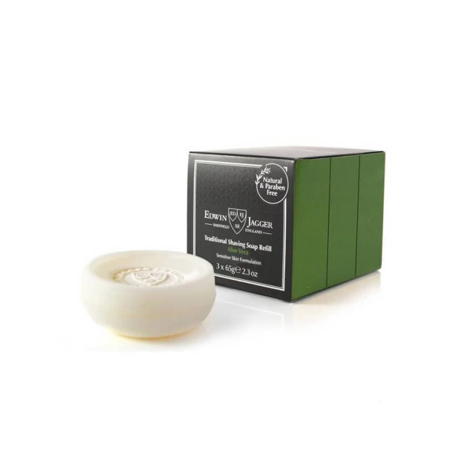 Мыло Для Бритья (Набор 3 Шт.) Edwin Jagger Алоэ 65 Г