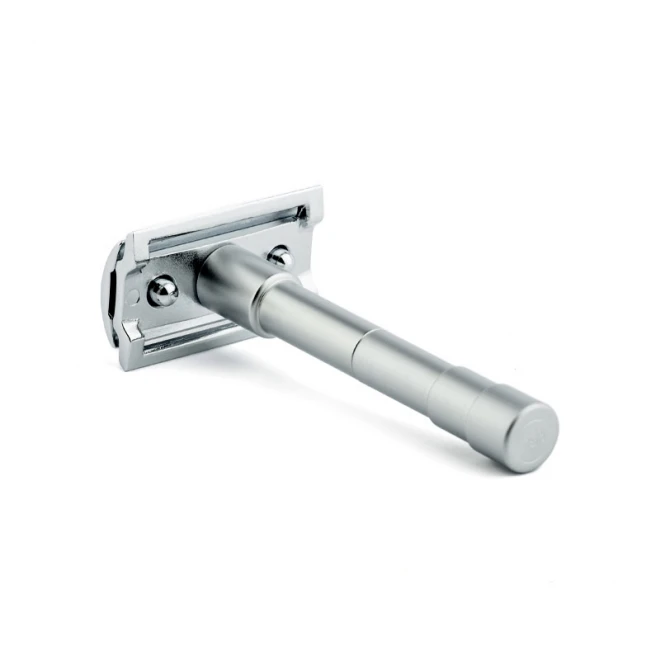 Станок для Гоління Merkur Travel Razor 46C В Шкіряному Чохлі