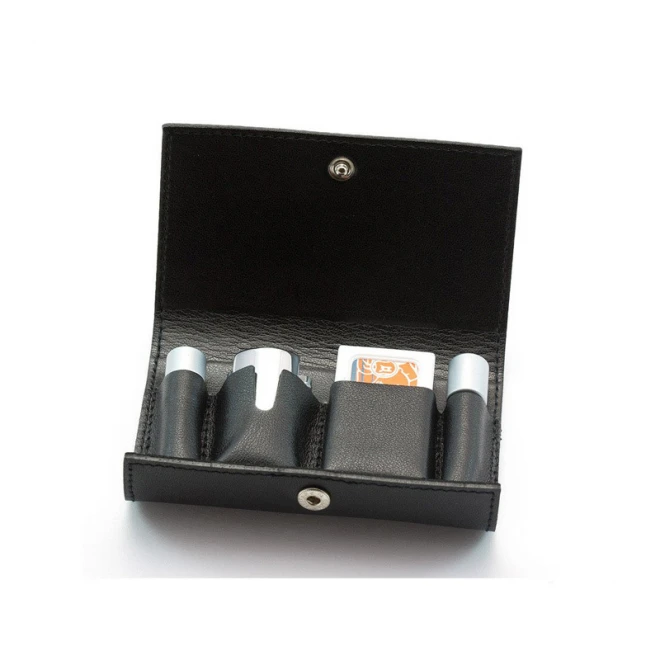 Станок для Гоління Merkur Travel Razor 46C В Шкіряному Чохлі
