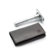 Станок для Гоління Merkur Travel Razor 46C В Шкіряному Чохлі