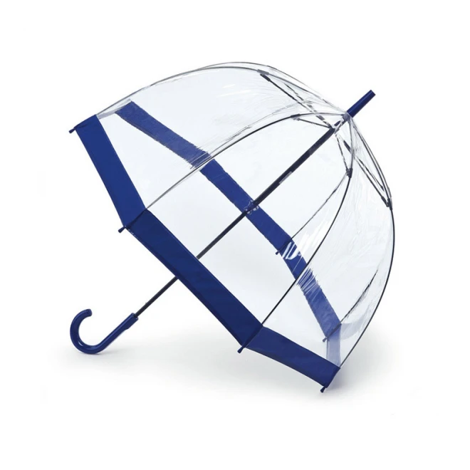 Парасоля Жіноча Прозора Fulton Birdcage-1 Navy L041 (6F033) 