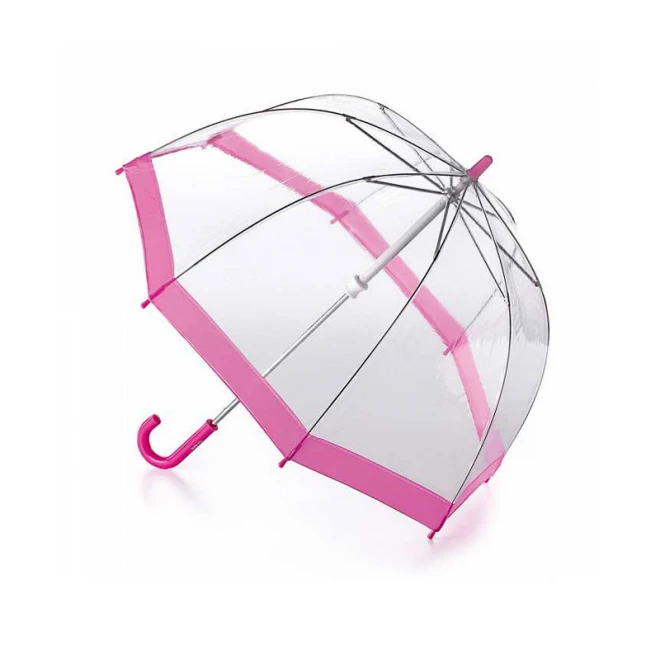 Парасоля Жіноча Прозора Fulton Birdcage-1 Pink L041 (6F022) 