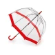 Парасоля Жіноча Прозора Fulton Birdcage-1 Red L041 (6S025) 