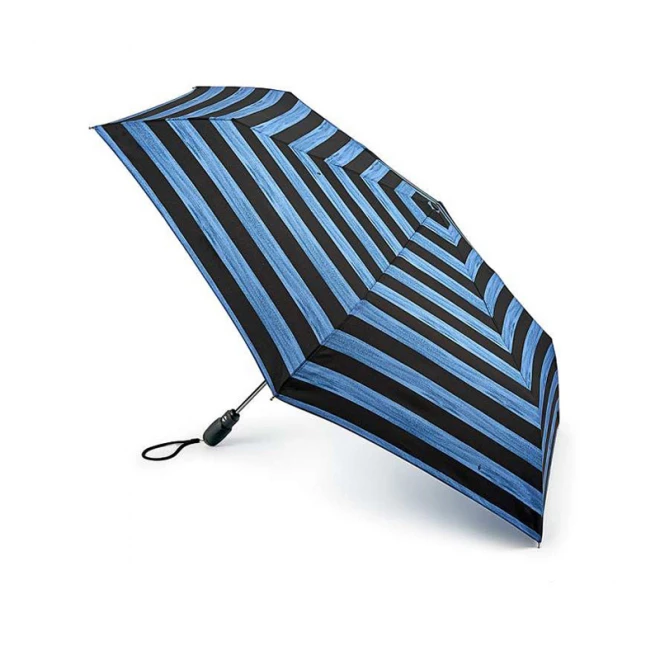 Парасоля Жіноча Fulton Open & Close Superslim-2 Brush Stripe L711 (6F3288) 