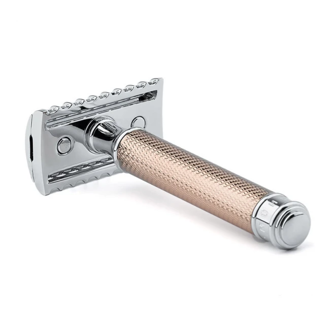 Станок для Гоління Т-подібний Mühle R41 Rosegold Traditional Razor Open Comb
