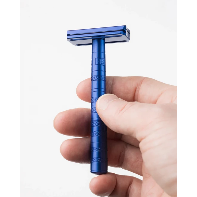 Станок для гоління Henson AL13 - Mild Safety Razor - Steel Blue +